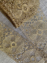 Load image into Gallery viewer, French Gold Metal Antique Lace