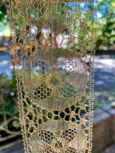 French Gold Metal Antique Lace