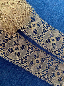 French Gold Metal Antique Lace