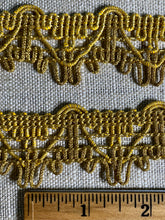 Load image into Gallery viewer, Heavy Antique Gold Metal Cord Trim