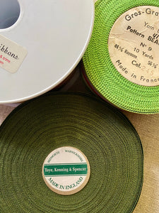 French Vintage Ribbons for Cocardes in Four Colors
