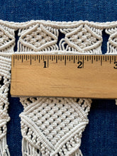 Load image into Gallery viewer, Antique Finely Knotted Macramé Fringe