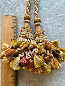 Pair of Antique Hand Made Silk Passementerie Tassels