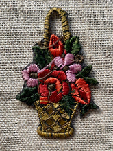 Load image into Gallery viewer, Hand Embroidered Basket of Flowers