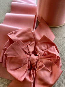 Single Faced Pink Satin Antique Ribbon