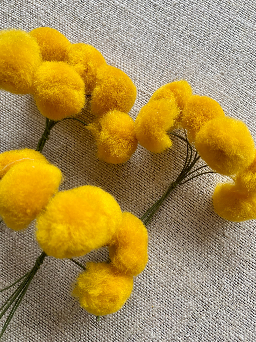 Antique Millinery Marigold Yellow Rose Centers