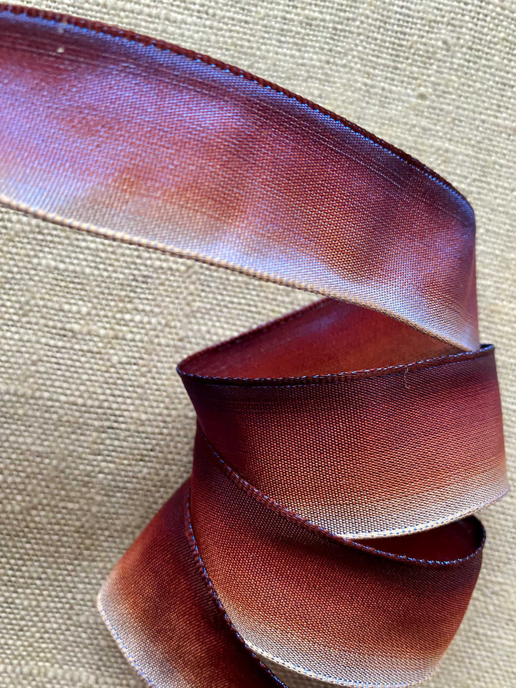 French Ombre Ribbon Iridescent with Wired Edges