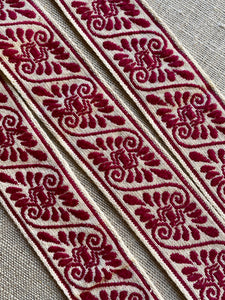 Turkey Red Woven Vintage Trim