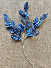 Load image into Gallery viewer, Vintage Velvet Millinery Berries and Leaves Spray