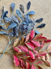 Load image into Gallery viewer, Vintage Millinery Leaves Pink or Blue