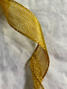 Vintage Ribbon French Gold Metal