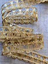 Load image into Gallery viewer, Vintage Gold Metal French Trim