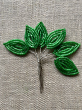 Load image into Gallery viewer, Vintage French Beaded Leaves