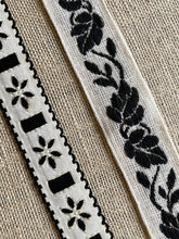 Load image into Gallery viewer, Antique Floral Trim Black and White