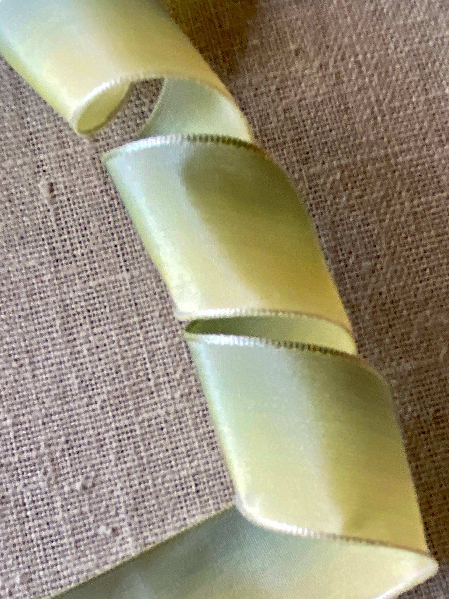 RAYON sage green ribbon VINTAGE style 9/16 X 5 YARDS! perfect for