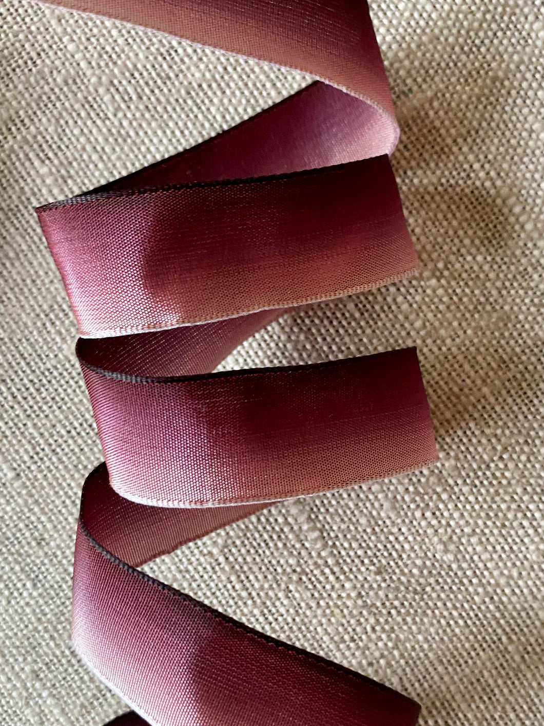 French Ombre Wired Ribbon Lavender Plum