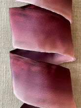 Load image into Gallery viewer, French Ombre Wired Ribbon Lavender Plum