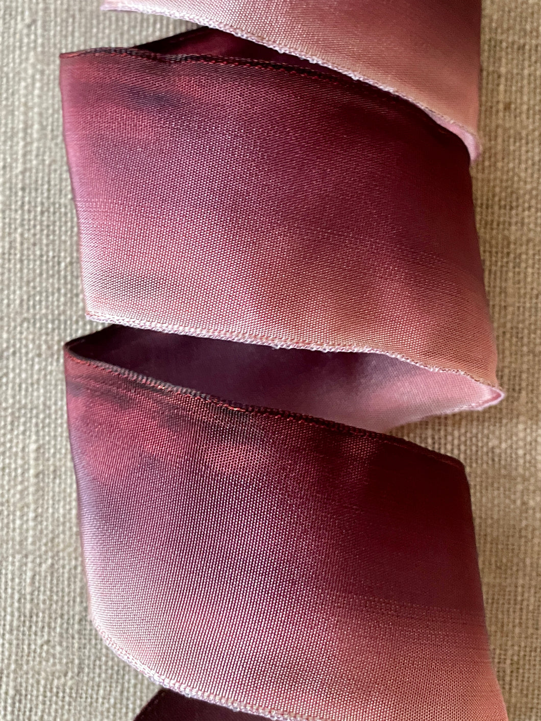 French Ombre Wired Ribbon Lavender Plum
