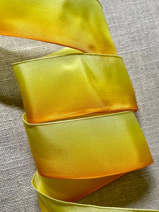 French Yellow Ombre Vintage Ribbons by the yard