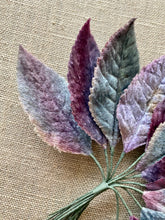 Load image into Gallery viewer, Vintage Millinery Velvety Leaves