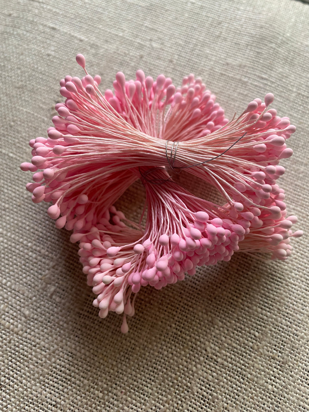 Vintage Flower Stamens in Pink or Blue