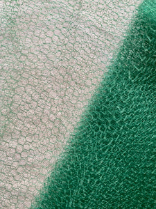 Vintage Green Hexagon Net Veiling