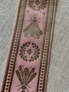 Vintage French Ribbon Napoleonic Bee and Wreath