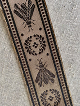 Load image into Gallery viewer, Vintage French Ribbon Napoleonic Bee and Wreath