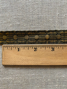 Antique French Gold Metal Trim 7/8th Inch Width