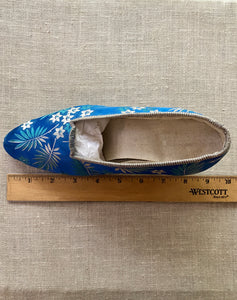 Antique Hand Made Silk Brocade Shoes