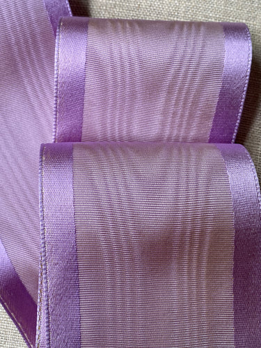 Antique French Ribbon Satin Edged Moiré