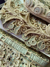 Load image into Gallery viewer, Antique Edwardian Passementerie Trim in Three Styles - Hand Made