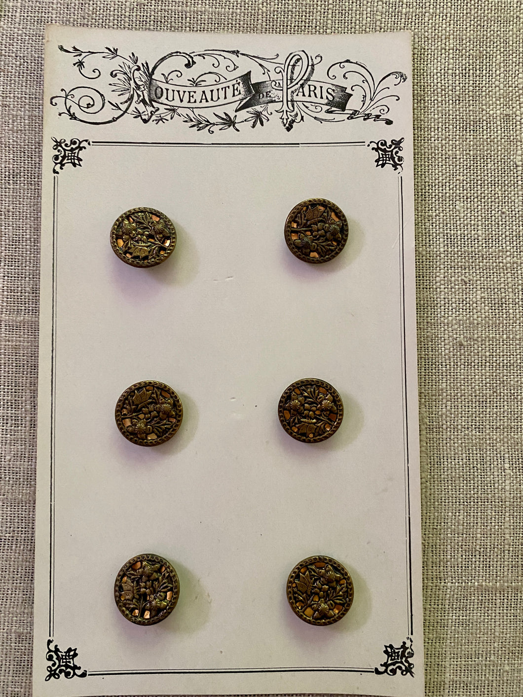 Antique Sets Of Metal Buttons