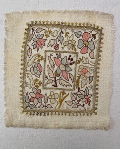 Ottoman Gold and Silk Antique Embroidery