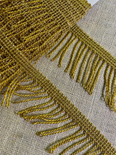 Load image into Gallery viewer, Antique Gold Metal Fringe Bright Gold