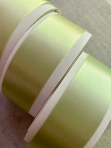 Vintage Double Faced Satin Ribbon Nile Green - By the Roll
