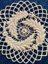Load image into Gallery viewer, Antique Lace Medallions Feathers and Rings