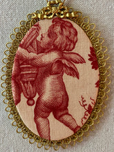 Load image into Gallery viewer, Antique French toile de Jouy Ornament