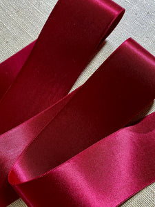 Luxurious Vintage Double Faced Satin Ribbon by the Roll