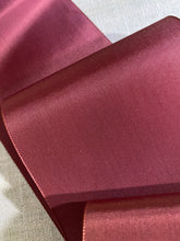 Load image into Gallery viewer, Vintage Taffeta Burgundy Ribbon by the roll