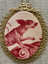 Load image into Gallery viewer, Antique French Toile de jouy Ornaments - Dogs