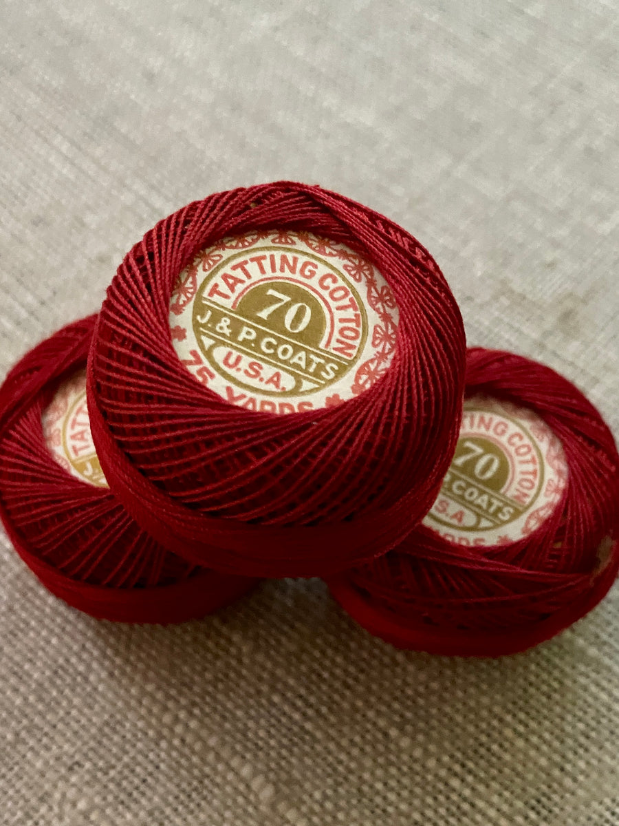 Turkey Red Tatting Thread – Vintage Passementerie