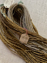 Load image into Gallery viewer, Antique Gold and Silver Metal Check Pearl Embroidery Cords