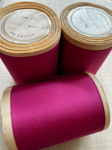 Vintage Beauty Pink Taffeta Ribbon by the Roll Four Inch Width
