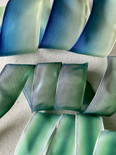 Load image into Gallery viewer, French Blue Green Ombre Ribbons In Three Color Choices