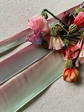 Load image into Gallery viewer, Vintage French Pink Celadon Ombre Ribbons
