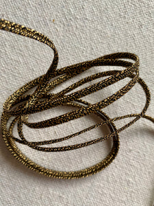 Antique Soutache Cord with Gold Metal