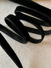Load image into Gallery viewer, Antique Black Velvet Ribbon