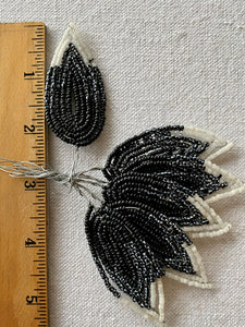 Antique French Beaded Leaves