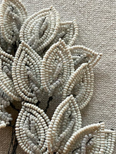 Load image into Gallery viewer, Antique French Beaded Leaves with Center Detail